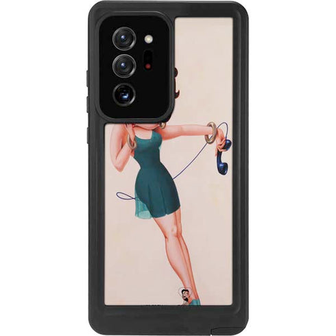 Betty Boop On the Phone Galaxy Note20 Ultra 5G Waterproof Case